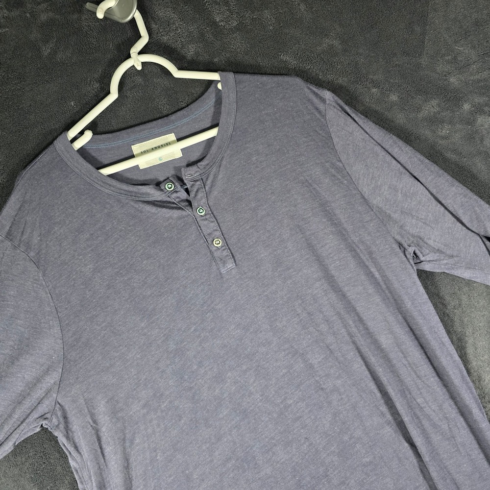 Sol Angeles Mens XL‎ Long Sleeve Henley Shirt Casual Top